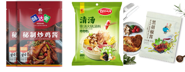 全自动酱料包装机包装样品