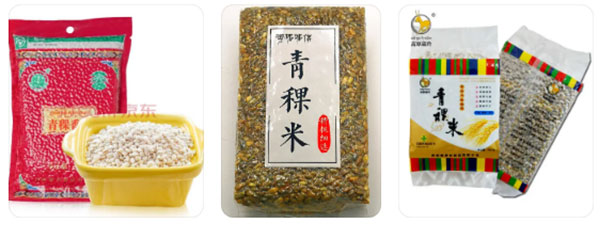 青稞米包装机设备包装样品